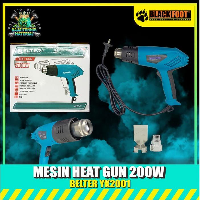 Ada Stok [ADA GARANSI] BELTER Mesin Heat Gun 2000W / Hot Gun Blower Gun Panas Mesin Pemanas Alat