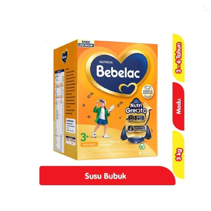 Bebelac 3+ 4 Madu Vanilla 3000Gr 3Kg Terbaru !!!