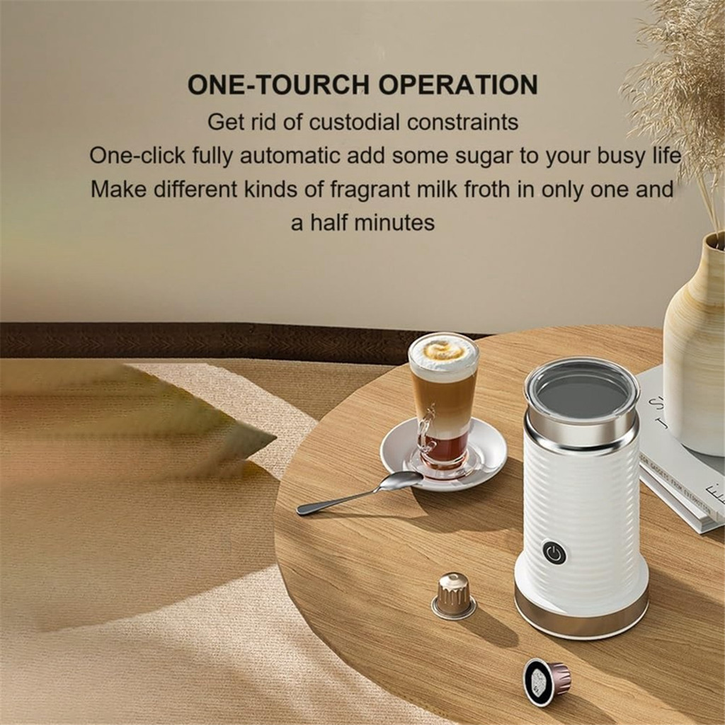 Milk Frother,Electric Milk Frother,Fully Automatic Milk Frother,Automatic Milk Frother for Hot &