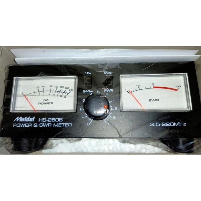 NEW SERIES SWR MALDOL HS260S / SWR POWER METER MALDOL HS 260 SUPER