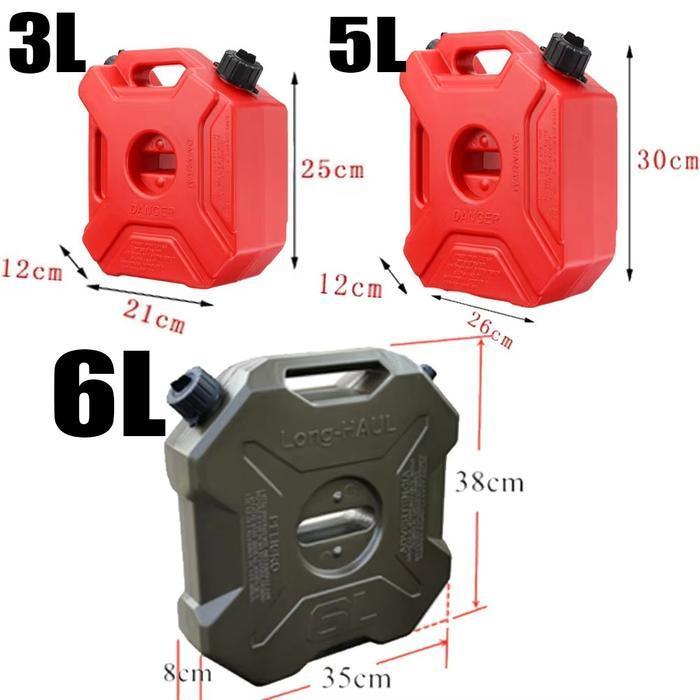 Jerigen Bensin Motor Touring Jerry Can Fuel Tank Long Haul Plastic Abs