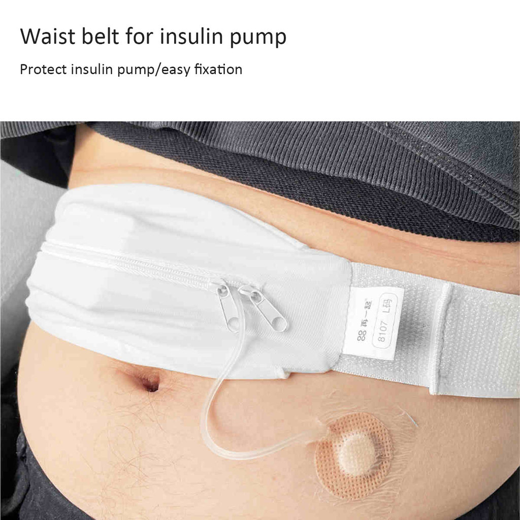 Insulin Pump Waist Bag Invisible Lightweight Breathable Multifunctional Belt Insulin Pump Fixed Belt