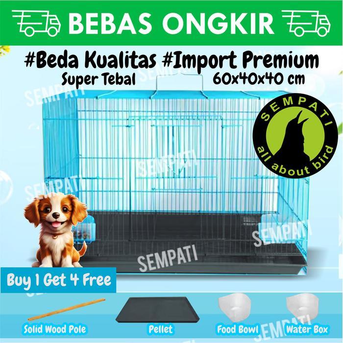 SANGKAR ANJING KANDANG ANJING BESAR JUMBO BESI UMBARAN