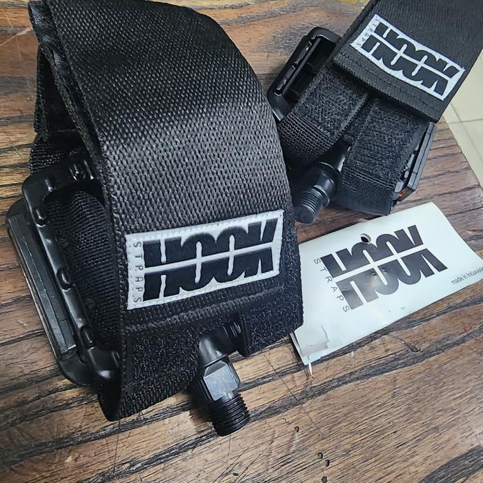 Wimcycle United - Pedal Strap Fixie Hook Alloy As Besar Fixie Se Set Pedal + Strep Strap