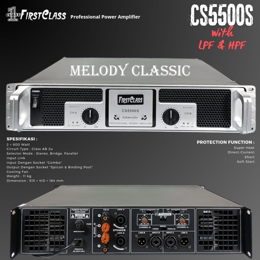 Power Amplifier Firstclass CS5500S Original Profesional FC CS 5500S