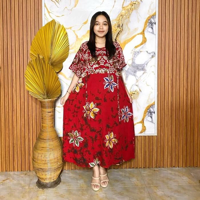 Daster Cibi Batik Cap Colet Sunanan Ld 120 Pekalongan Bumil Busui Friendly Wanita