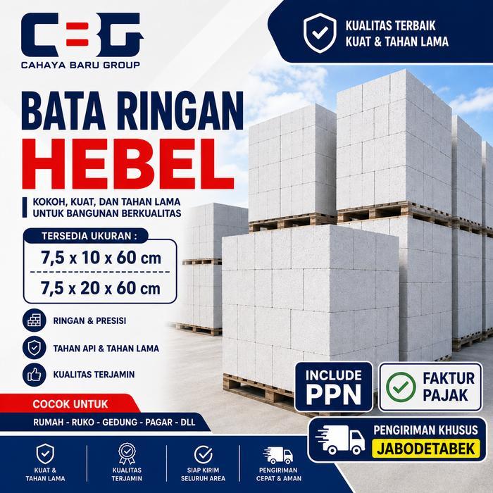 Bata Ringan Hebel 10Cm 7.5Cm Eceran