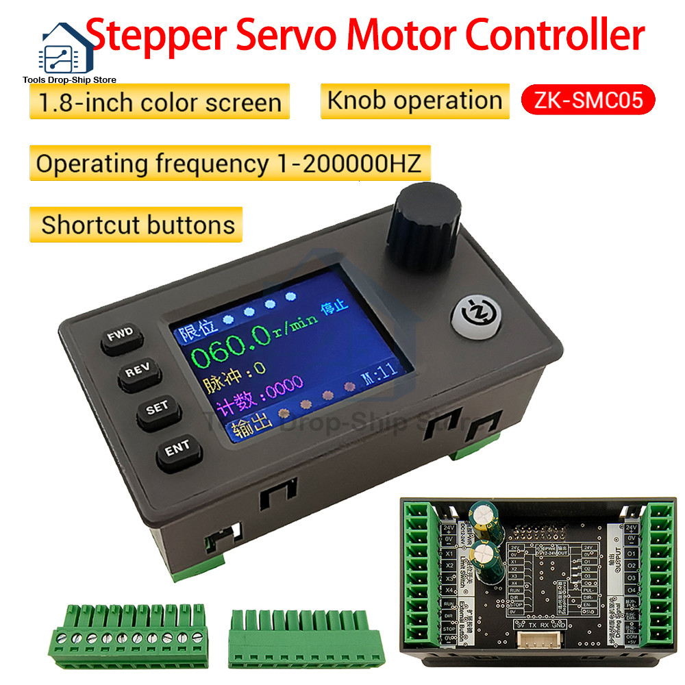 ZK-SMC05 SIGNAL GENERATOR STEPPER SERVO MOTOR PULSE CONTROLLER FORWARD REVERSE SPEED CONTROL AND