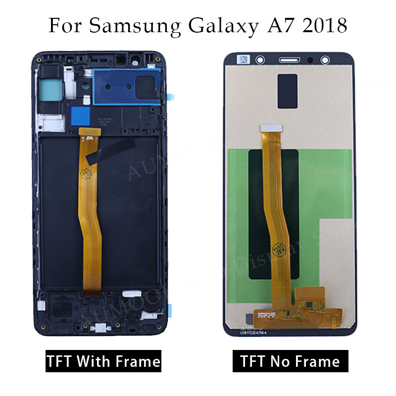 AMOLED For A7 2018 A750 LCD A750F A750FN Display For A7 A750 LCD Touch Screen Digitizer Replacement