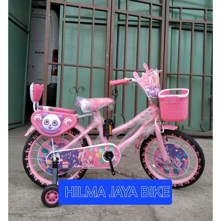 SEPEDA ANAK INTERBIKE 6 MINI TERBARU SEPEDA ANAK PEREMPUAN 16 ICH SEPEDA RODA 4 SEPEDA BUAT USIA 4