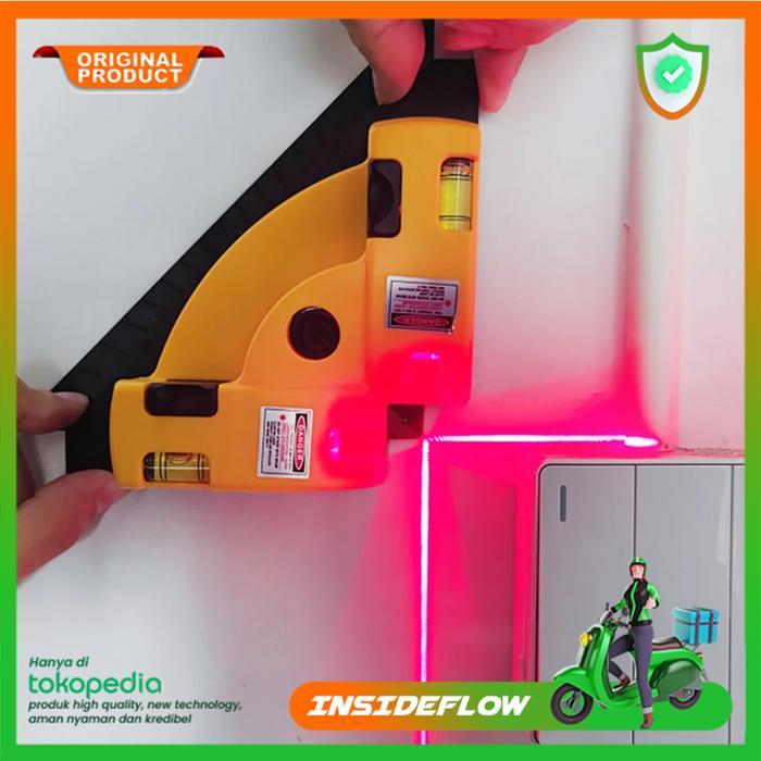 Ready Laser Level Square 90 Waterpass Alat Laser Siku Waterpas Line Sudut