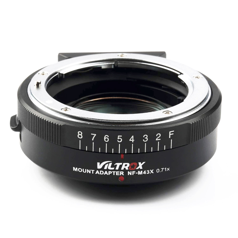 VILTROX NF-M43X Adapter Speed Booster Nikon AI(G)/AF Lens to Panasonic Micro 4/3 OLYMPUS GH5 Camera