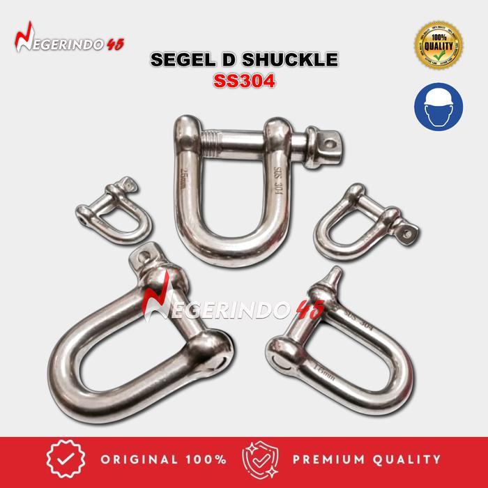 new SEGEL D SS 304 10MM 12MM 16MM / SEGEL STAINLESS 304 / SHACKLE D SS304
