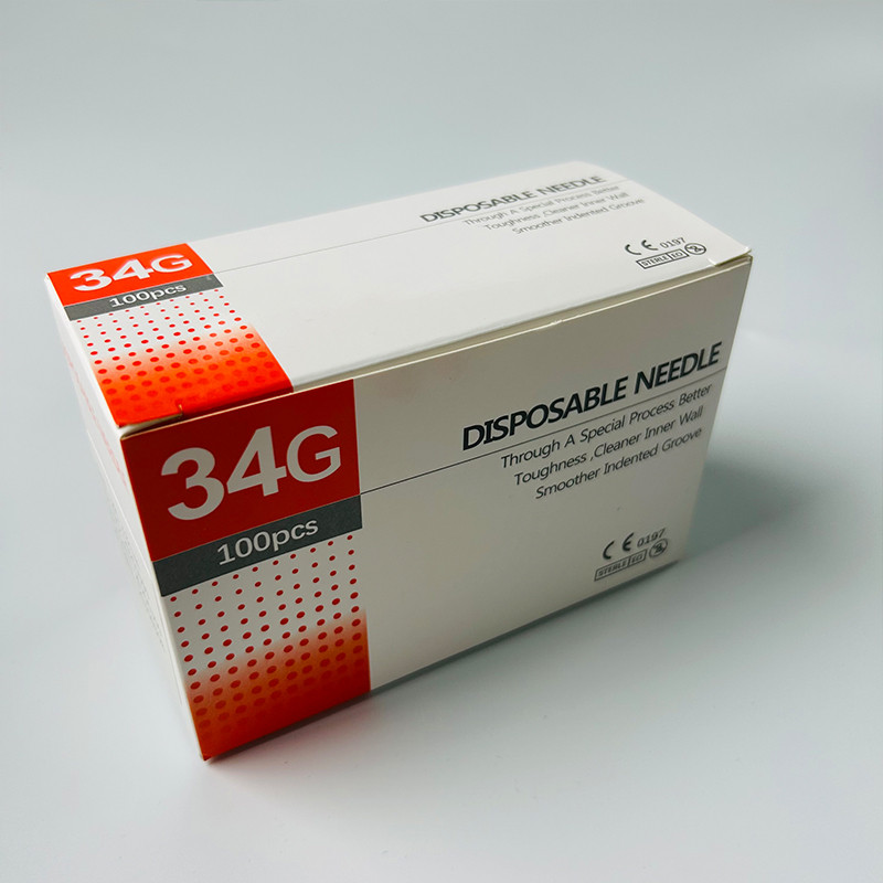 New Packaging 34g 8mm Beauty Disposable Syringe Filler Safety 34G Needle