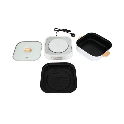 Kels 3 Ltr Langston Panci Multi Cooker Persegi - Putih