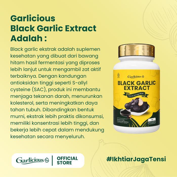 Jual Murah Garlicious Black Garlic Extract Organik 60 Kapsul Terlaris