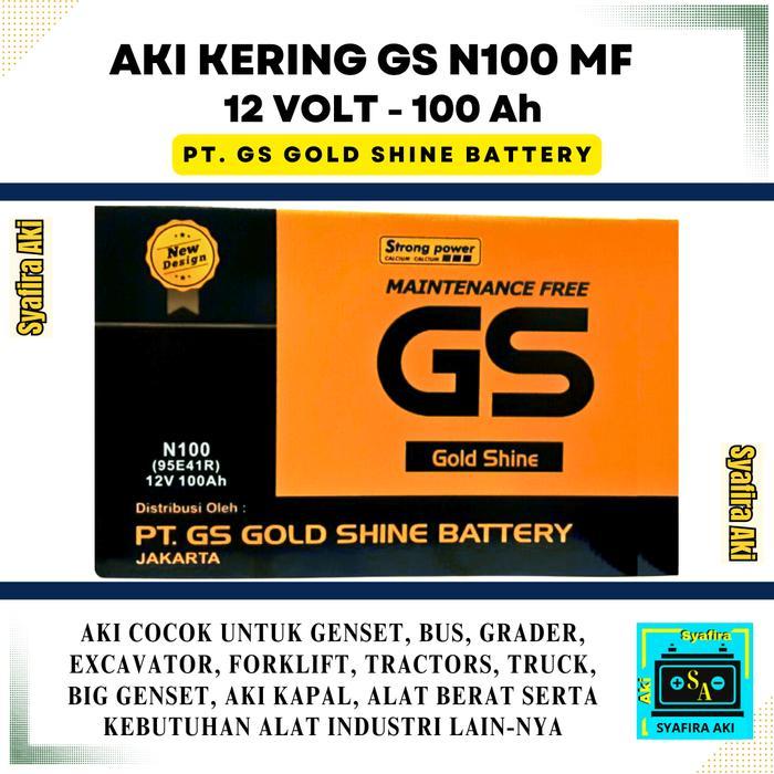 AKI Mobil TRUK DELTA GS MF N100 Aki Kering 12V / 100Ah
