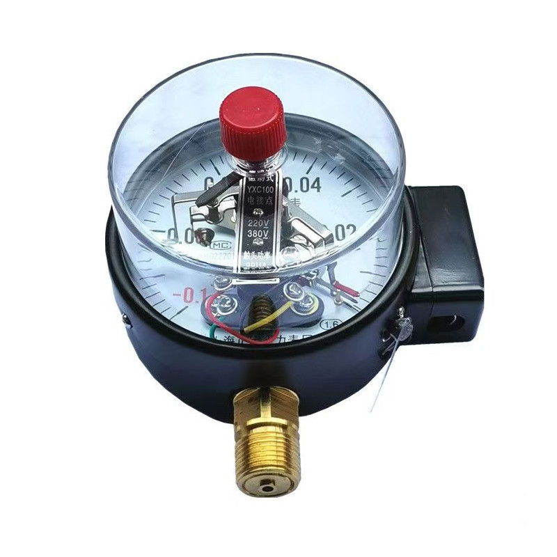 Electric contact vacuum negative pressure controller, electric contact pressure gauge, pointer type
