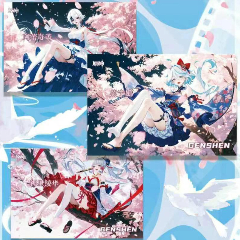 Genshin Impact Card Booster Box Case Ssp Sxr Playing Cards Game Toy Hobbies Gift Sexy Anime ifu