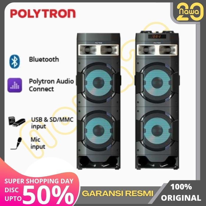 POLYTRON SPEAKER AKTIF PAS 10D28 AUDIO PAS10D28 BLUETOOTH PAS-10D28