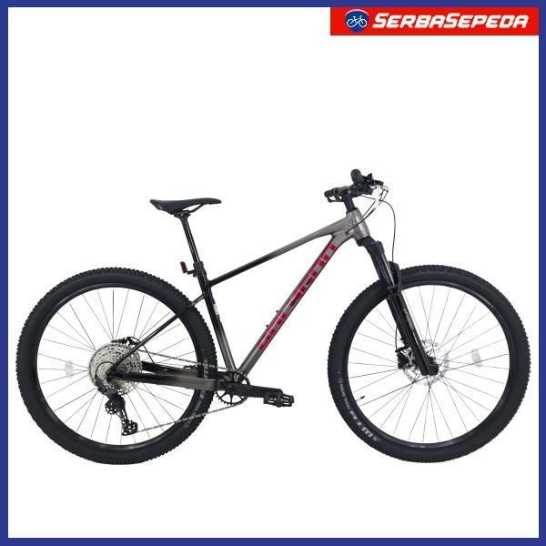 Polygon Xtrada 6 Sepeda Gunung / MTB Ukuran 29 Inci 12 Speed Shimano Deore - Charcoal Hitam, L