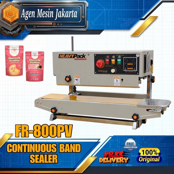 Breadshiiip- Continuous Band Sealer Fr-800Pv Vertikal Mesin Segel