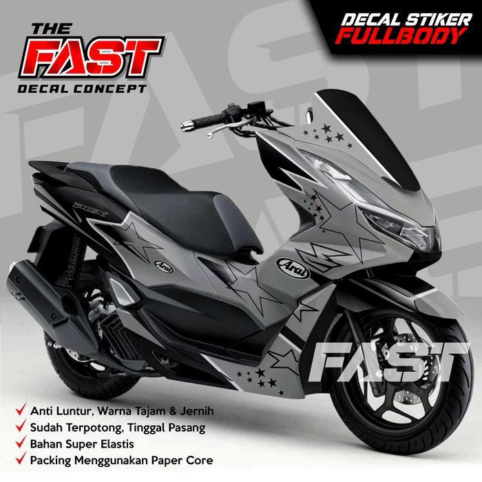 Stiker Pcx 160 Decal Pcx 160 Decal Stiker Honda Pcx 160 Full Body Motif Arai Terbaru Keren Sticker