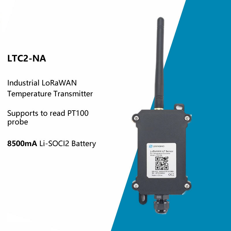 LTC2-NA INDUSTRIAL LORAWAN TEMPERATURE TRANSMITTER LORAWAN V1.0.3 COMPATIBLE SUPPORTS TO READ PT100