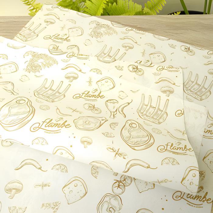 Diskon Custom Kertas Roti Kertas Roti Foodgread Wrapping Paper Baking Paper Kertas Bungkus Kertas