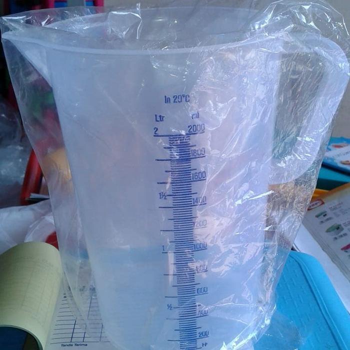 GELAS UKUR / TAKAR 2 LITER GREEN LEAF