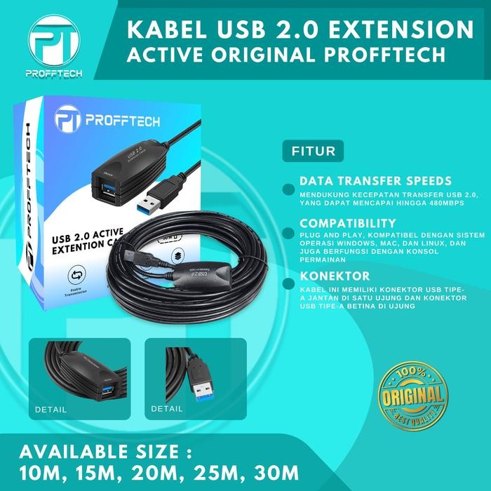 Sale kabel usb extension aktive 15 m. Terlaris
