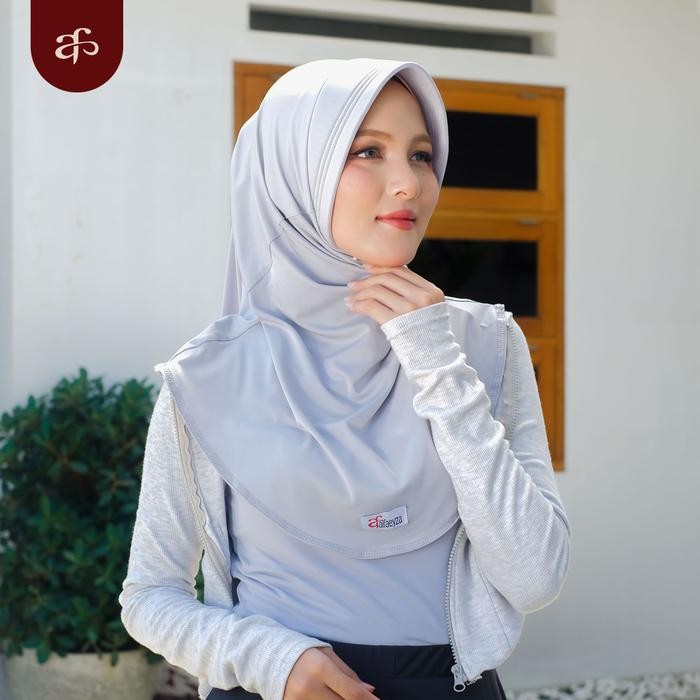 Sedia alfaeyza - Hijab Pinguin Bergo Oval Jilbab Olahraga Faeyza