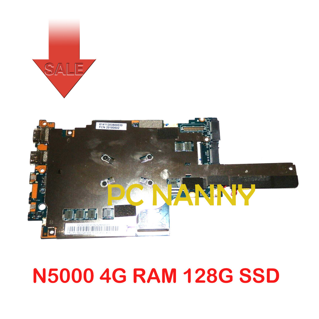 Casing Laptop PCNANNY for LENOVO Yoga 330-11IGM Flex6-11IGM Laptop PC Motherboard N5000 4G RAM 128G 