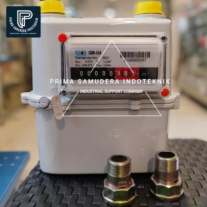 Diaphragm Gas Meter Qu4D Qm-G4 Type G4 6M/H + Include Tera
