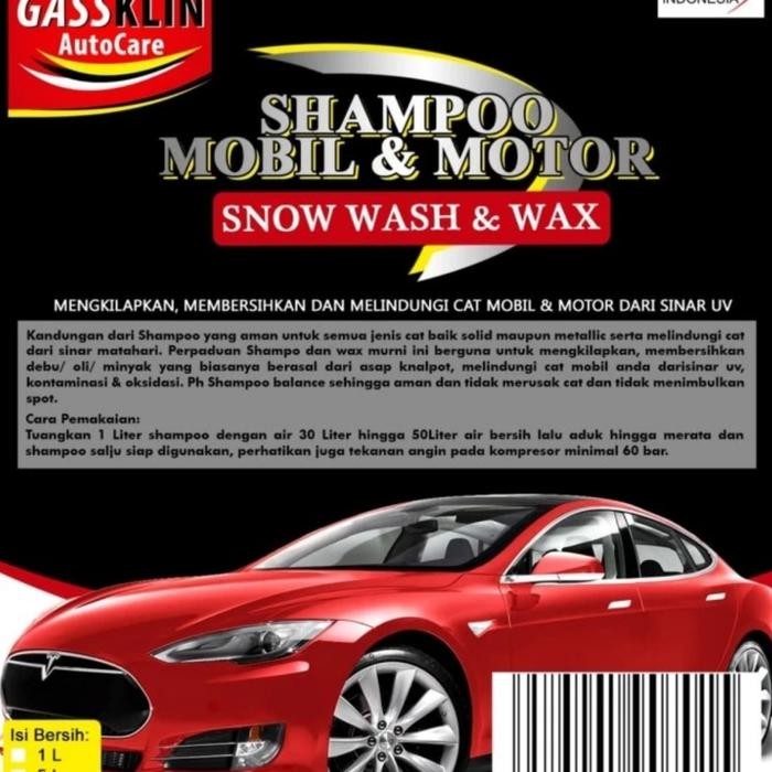 SAMPOO cuci mobil & motor 5 ltr Snow wash sabun cuci mobil