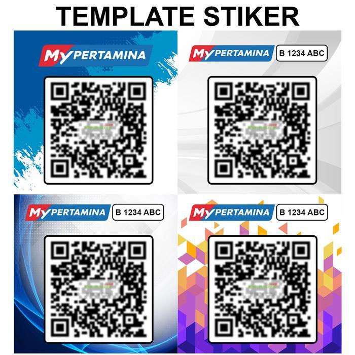 ERM cetak stiker my pertamina / stiker tangki mobil / stiker barcode