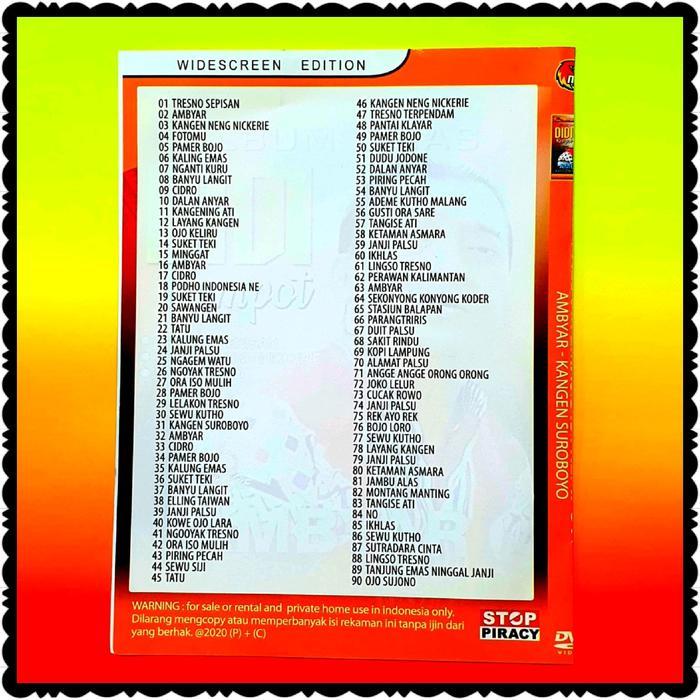 Terlaris KASET DVD MP5 90 VIDEO LAGU DIDI KEMPOT-DVD ALBUM DIDI KEMPOT-VCD DIDI KEMPOT-KASET CD DIDI