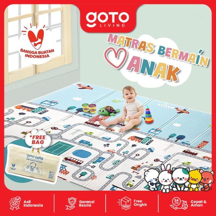 2fut- Goto [Cod] Shiro Playmate Bayi Matras Lipat Playmat Anak Tebal 180X200 Cm
