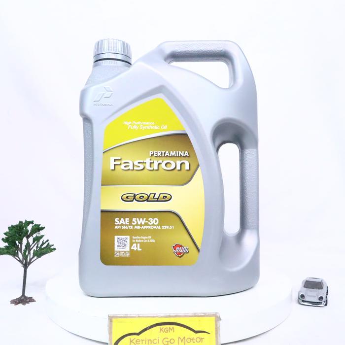 Jual Pertamina Fastron Gold Sae 5W-30 4 Liter Api Sn/Cf Mb-Approval 229.5 Bmw Longlife-04 Oli Mobil