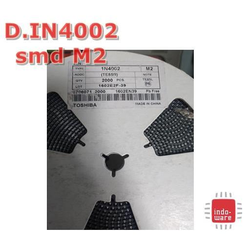 Dioda M2 SMD 1N4002 1A 400V IN4004 Silicon Diode Rectifier DO-214AC