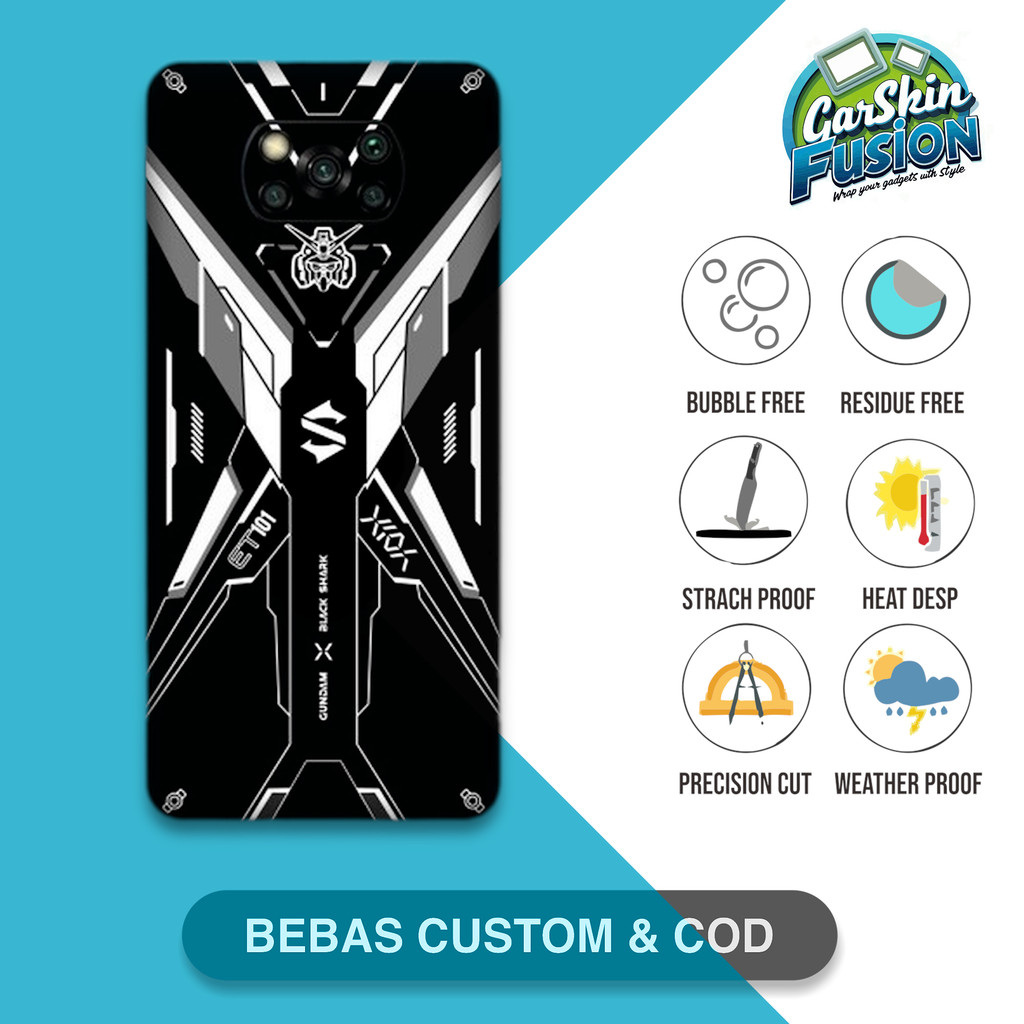 Garskin Skin Poco X3 NFC Poco X3 Pro gundam series Anti-Scratch Protector Case | by Fusion Kode - f7