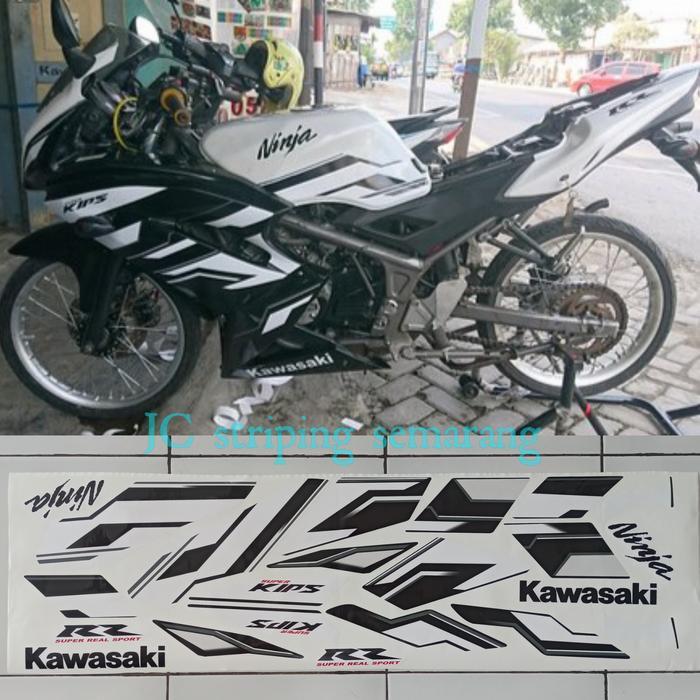 Striping Ninja Rr 2015 Putih Hitam
