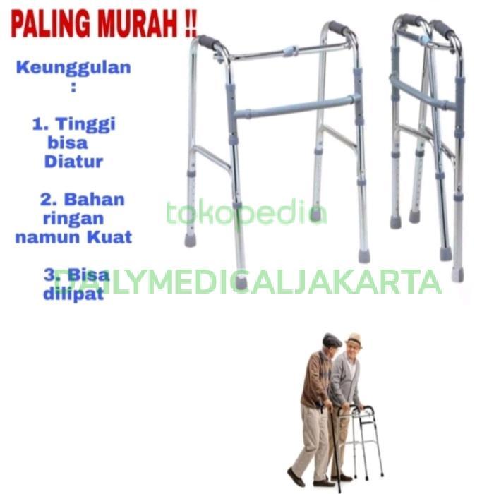 PROMO Walker Roda Lansia RMS / Walker Roda Alat Bantu Jalan Lansia Orang Tua