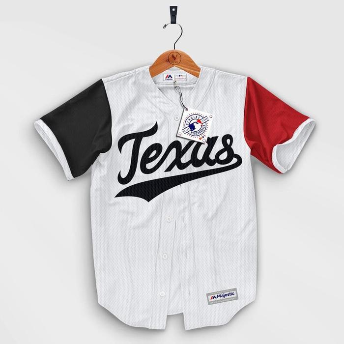 Lvnk Jersey Baseball Texas Rangers Putih Promo 