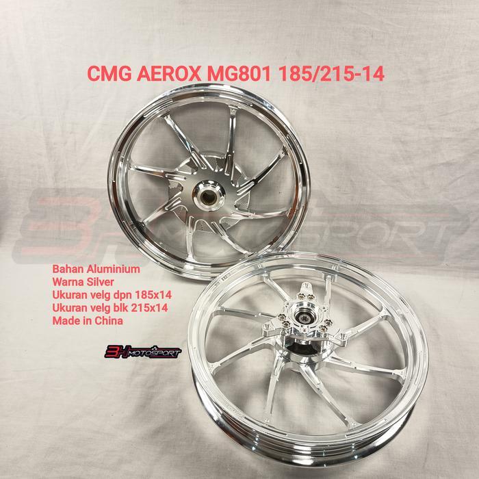 VELG CMG AEROX MG801 185/215 RING 14 SILVER