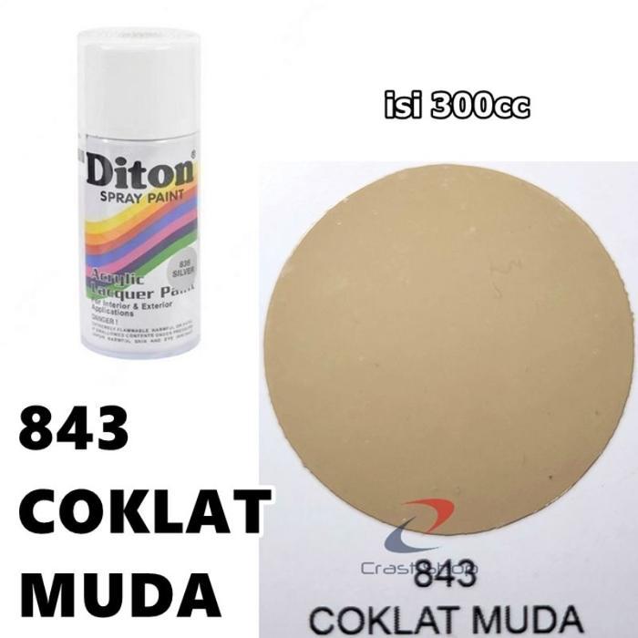 Cat Pilox Diton Coklat Muda 843 300cc Warna Light Brown frame sepeda motor mobil pylox pilok pylok