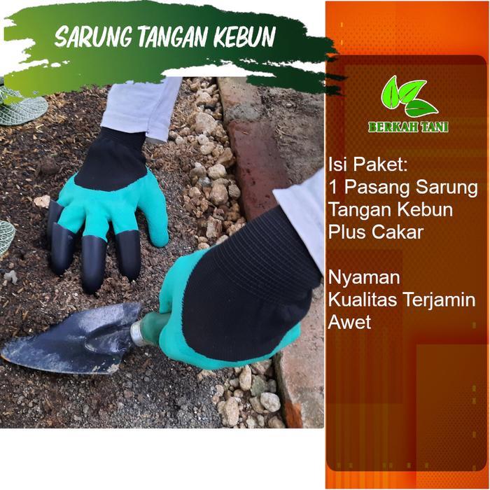 Sarung Tangan Kebun Plus Cakar Plastik Sepasang