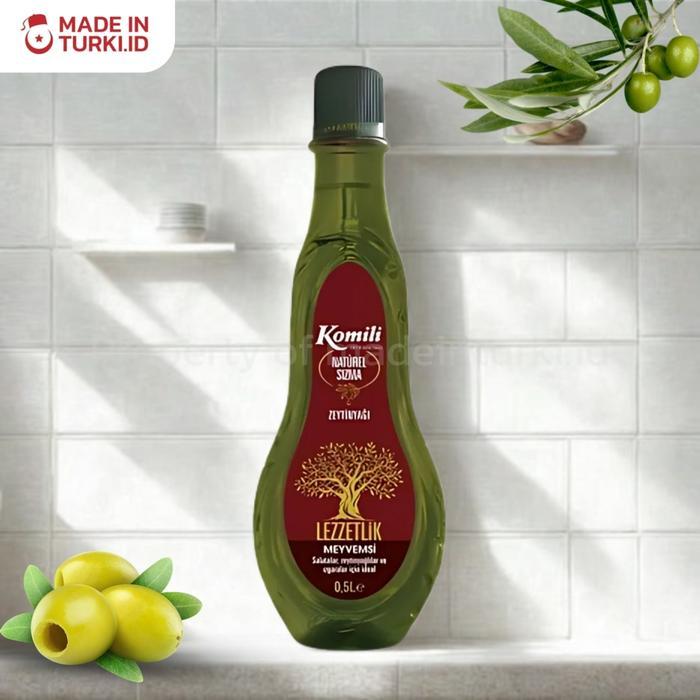 Komili Lezzetlik Meyvemsi 0,5 L Minyak Zaitun Extra Virgin Turki 100% Asli dari Turki by