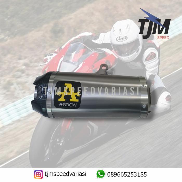 ORIGINAL Knalpot Arrow Works Titanium Silencer Only zx25 cbr250 r25 ninja250fi READY STOCK