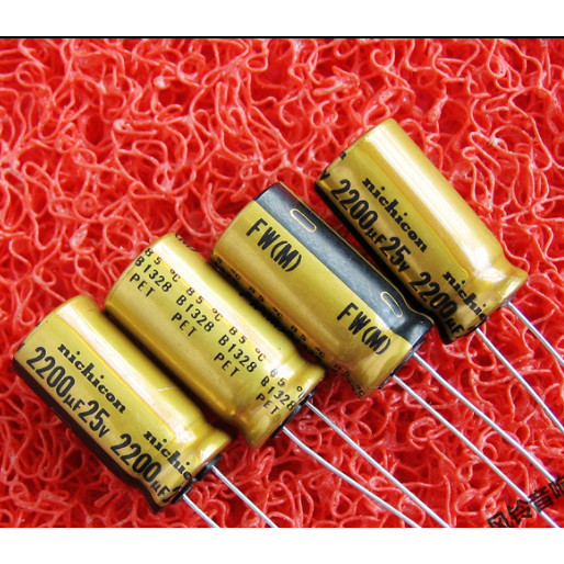 1Pcs Nichcon Fw Series 2200Uf 4700Uf 3300Uf 33Uf 10000Uf 470Uf 6800Uf 1000Uf 100Uf 47Uf 10Uf Audio